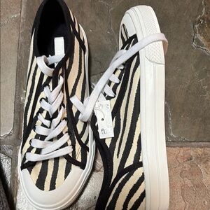 H&M Zebra Print Athletic Shoes